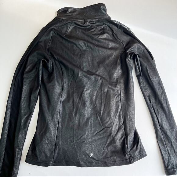 Electric Yoga Full Zip Jacket in Black Metallic - Picture 3 of 7